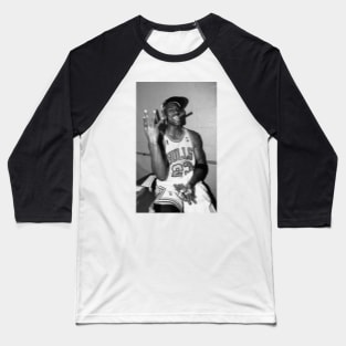 Michael Jordan Blurred Painting Baseball T-Shirt